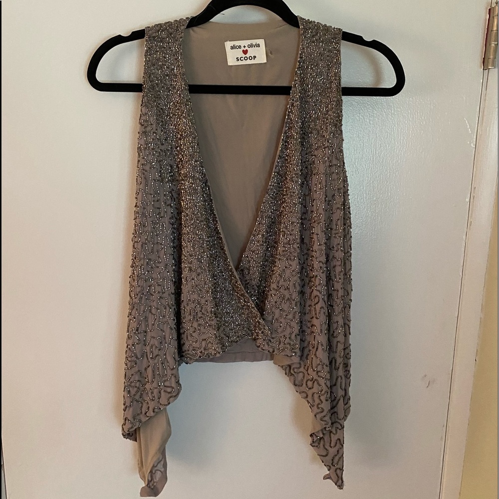 Alice and Olivia beaded vest